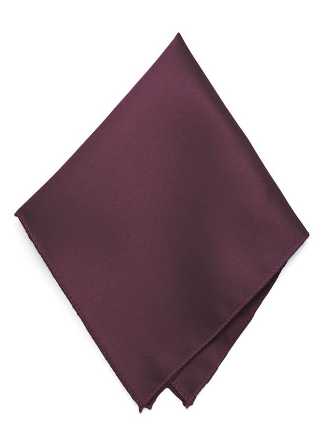 tiemart Cabernet Solid Color Pocket Square - Image 1